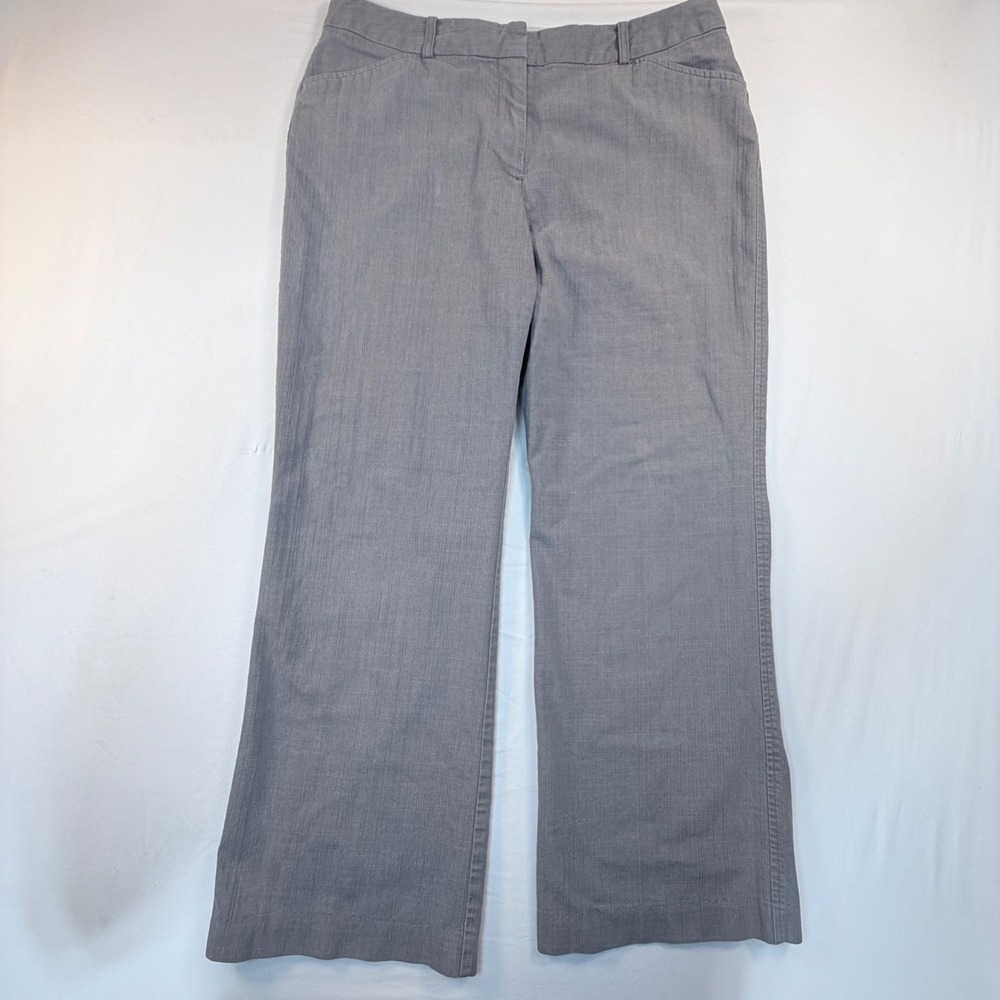 Worthington Womens 12P Gray Modern Fit Dress Pants Petite Stretch Career Trouser